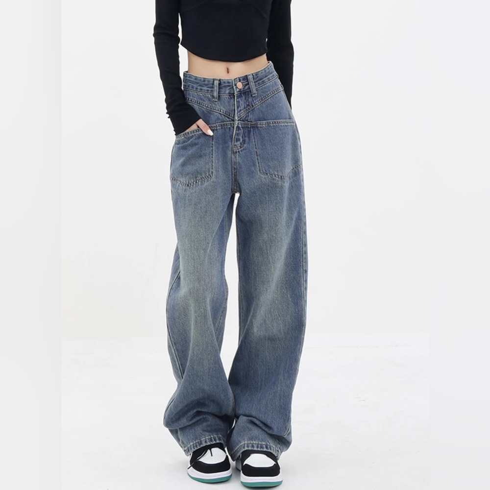❤️‍🔥BADDIE BAGGY boyfriend jeans - NEW❤️‍🔥 Wide leg • high waist •cute pockets